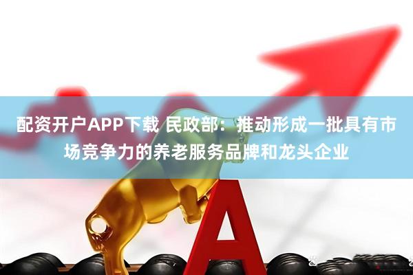 配资开户APP下载 民政部：推动形成一批具有市场竞争力的养老服务品牌和龙头企业